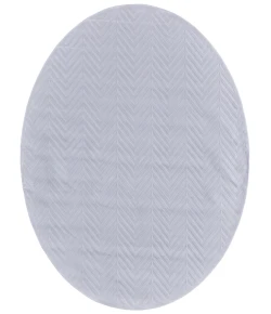 Feizy Saphir Mira WHITE/WHITE 6803489F 7 ft. 6 in. X 7 ft. 6 in. Round Rug