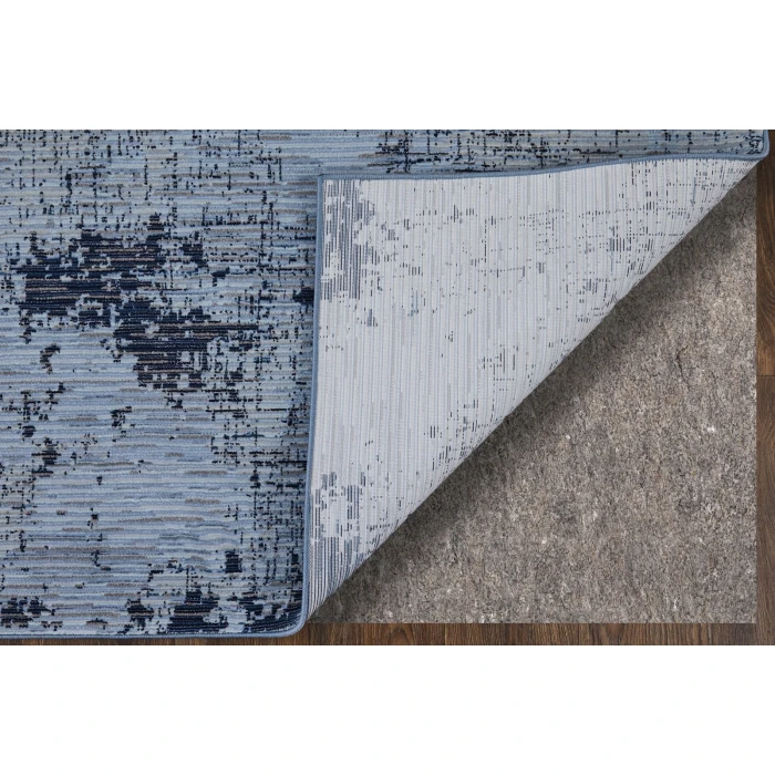 Feizy Sonora Blue/Black SNR39PLF 2 ft. X 3 ft. Rect. Rug