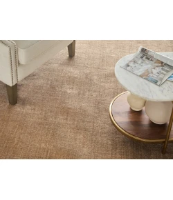 Feizy Luna Tan/Brown 5798049F 8ft. x 8ft. Round Round Rug Rug