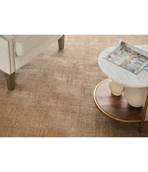 Feizy Luna Tan/Brown 5798049F 8ft. x 8ft. Round Round Rug Rug