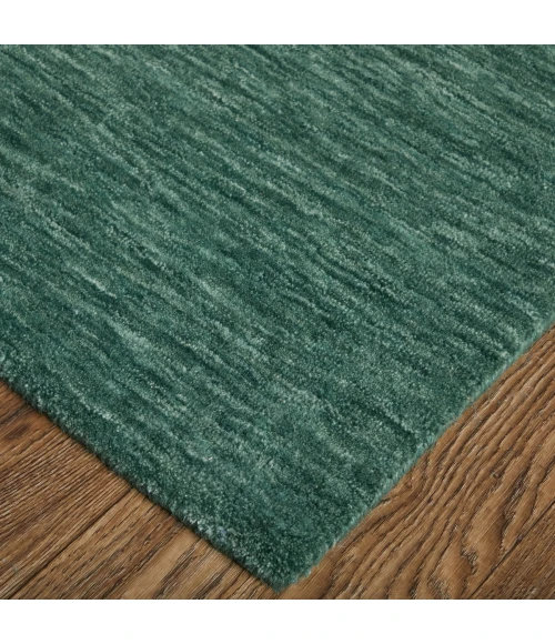 Feizy Luna Green/White 5798049F 10 ft. X 10 ft. Round Rug