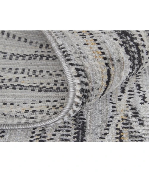 Feizy Sonora GRAY/CHARCOAL SNR39NXF 2 ft. 6 in. X 7 ft. 3 in. Rectangle Rug