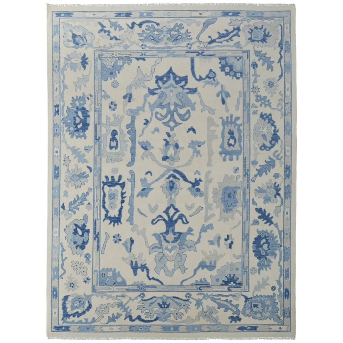 Feizy Karina IVORY/BLUE 90969G7F 12 ft. X 15 ft. Rectangle Rug