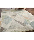 Feizy Eden Ivory/Blue/Green EDN39QVF 5 ft. X 7 ft. 6 in. Rect. Rug