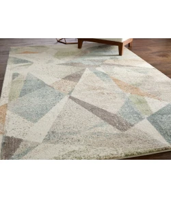 Feizy Eden Ivory/Blue/Green EDN39QVF 5 ft. X 7 ft. 6 in. Rect. Rug