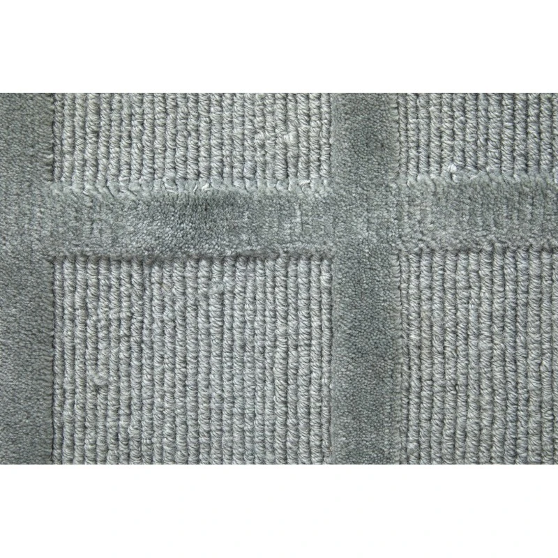 Feizy Channels AQUA 2877278F 5 ft. 6 in. X 8 ft. 6 in. Rectangle Rug
