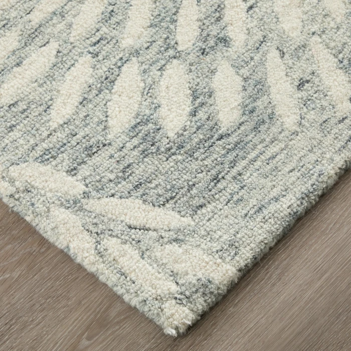 Feizy Wallace Gray/Ivory WAL8A38F 2 ft. X 3 ft. Rect. Rug