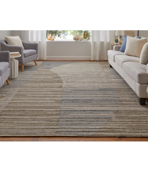 Feizy Elias GRAY/IVORY ELS69FXF 5 ft. X 8 ft. Rectangle Rug
