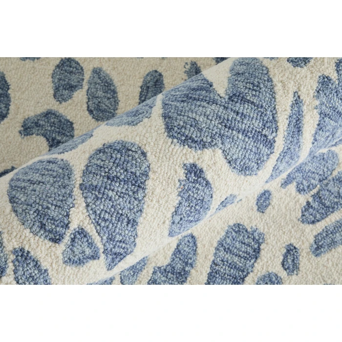 Feizy Wallace Blue/Ivory WAL8A39F 5 ft. X 8 ft. Rect. Rug