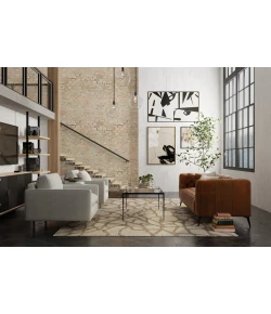 Feizy Kimball Ivory/Brown/Tan KIM8A32F 9ft. x 12ft. Rect. Rug