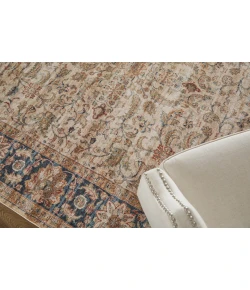Feizy Pearson Ivory/Tan/Blue PRS39SEF 7ft.10in. x 10ft.3in. Rect. Rug