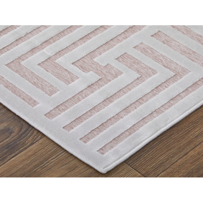 Feizy Saphir Mira BLUSH/WHITE 6803496F 9 ft. 8 in. X 12 ft. 7 in. Rectangle Rug