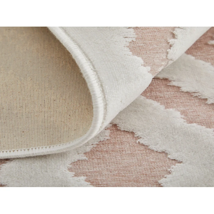 Feizy Saphir Mira BLUSH/WHITE 6803490F 9 ft. 8 in. X 12 ft. 7 in. Rectangle Rug