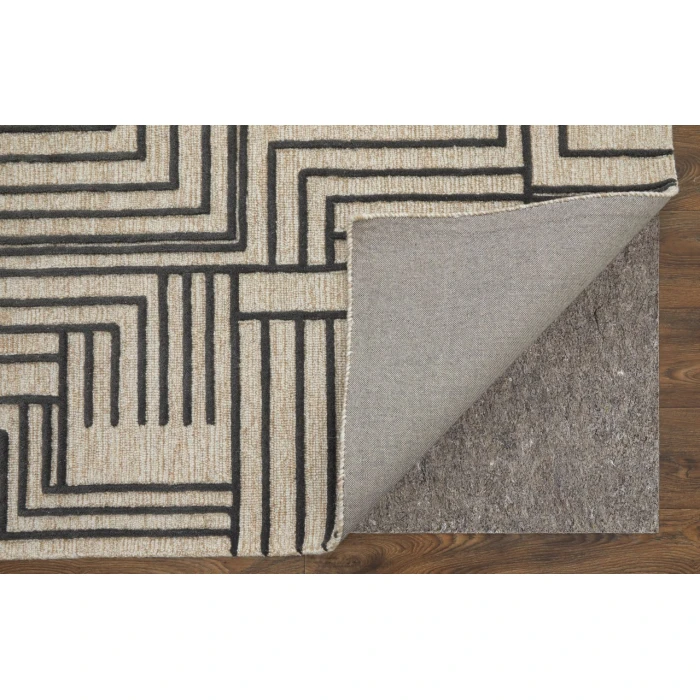 Feizy Gansett Tan/Brown T25T8011 8ft. x 10ft. Rect. Rug
