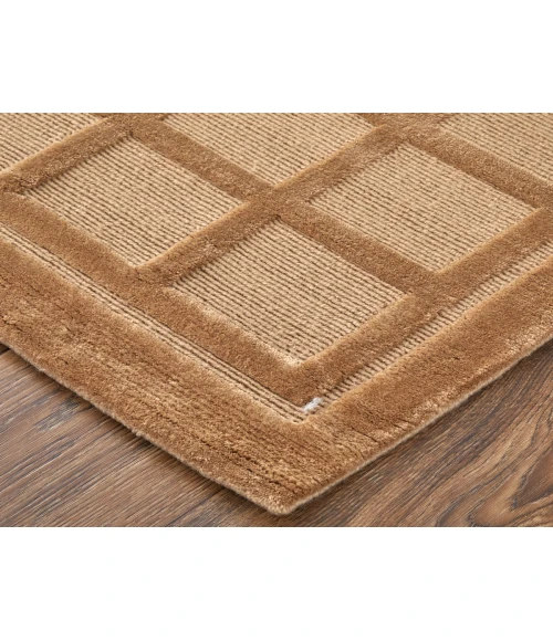 Feizy Channels BEIGE 2877278F 5 ft. 6 in. X 8 ft. 6 in. Rectangle Rug