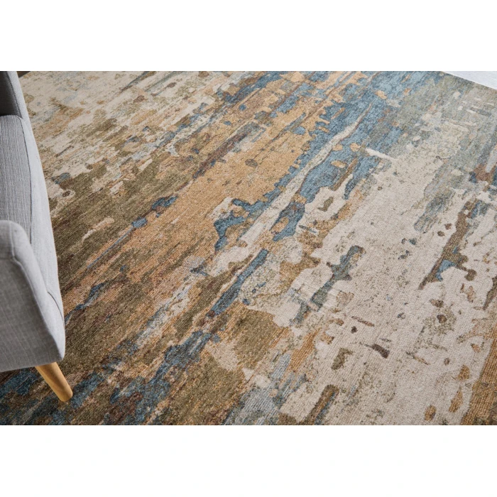 Feizy Pearson Blue/Ivory/Brown PRS39SCF 10ft.0in. x 12ft.8in. Rect. Rug