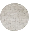 Feizy Truxel Tan/Brown T26T6040 8ft. x 8ft. Round Round Rug Rug