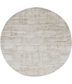 Feizy Truxel Tan/Brown T26T6040 8ft. x 8ft. Round Round Rug Rug