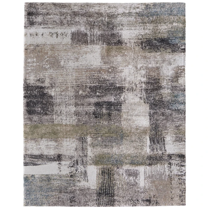 Feizy Skyview Gray/Taupe/Ivory SKV39Q9F 6 ft. 7 in. X 9 ft. 6 in. Rect. Rug