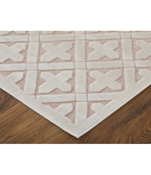 Feizy Saphir Mira BLUSH/WHITE 6803500F 9 ft. 8 in. X 12 ft. 7 in. Rectangle Rug