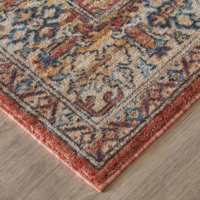 Feizy Pearson Red/Tan/Blue PRS39SKF 7ft.10in. x 10ft.3in. Rect. Rug