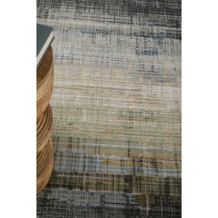 Feizy Greenwich Green/Black/Ivory GRW39U2F 7ft.10in. x 10ft.3in. Rect. Rug
