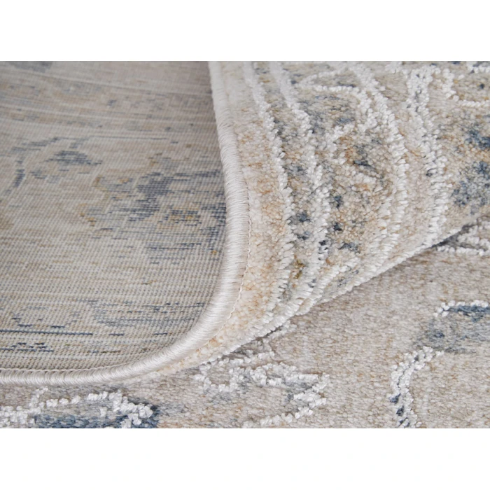 Feizy Pasha BEIGE/BLUE PAS39M7F 2 ft. X 3 ft. Rectangle Rug