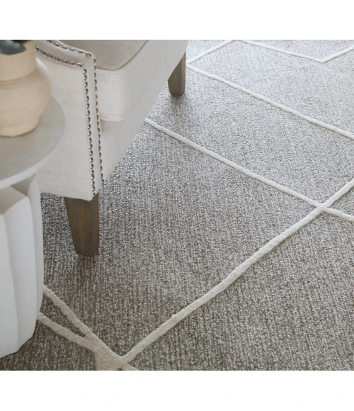 Feizy Euclid Taupe/Ivory/Gray T11T8004 9ft.6in. x 13ft.6in. Rect. Rug