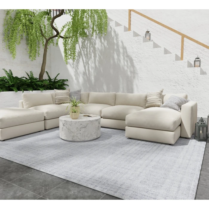 Feizy Highview Gray/Ivory T34T8018 12ft. x 15ft. Rect. Rug