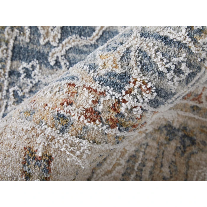 Feizy Pasha BLUE/IVORY PAS39M4F 7 ft. 10 in. X 10 ft. 3 in. Rectangle Rug