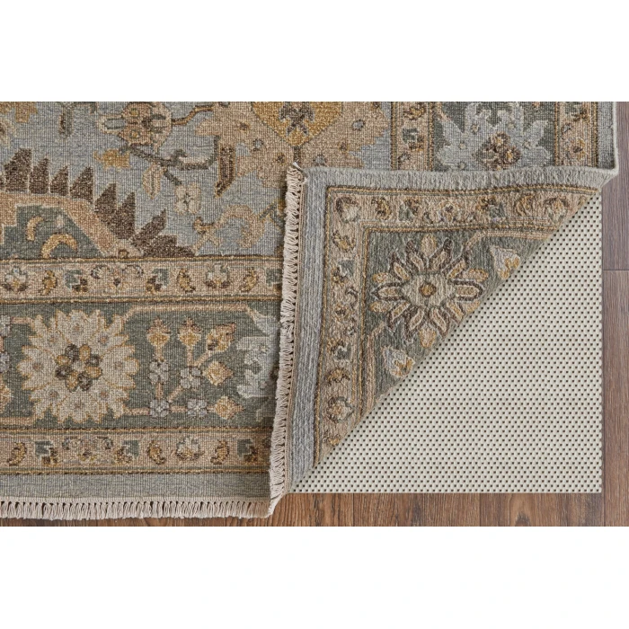 Feizy Corbitt Blue/Gold/Gray COR0612F 2 ft. 6 in. X 12 ft. Rect. Rug