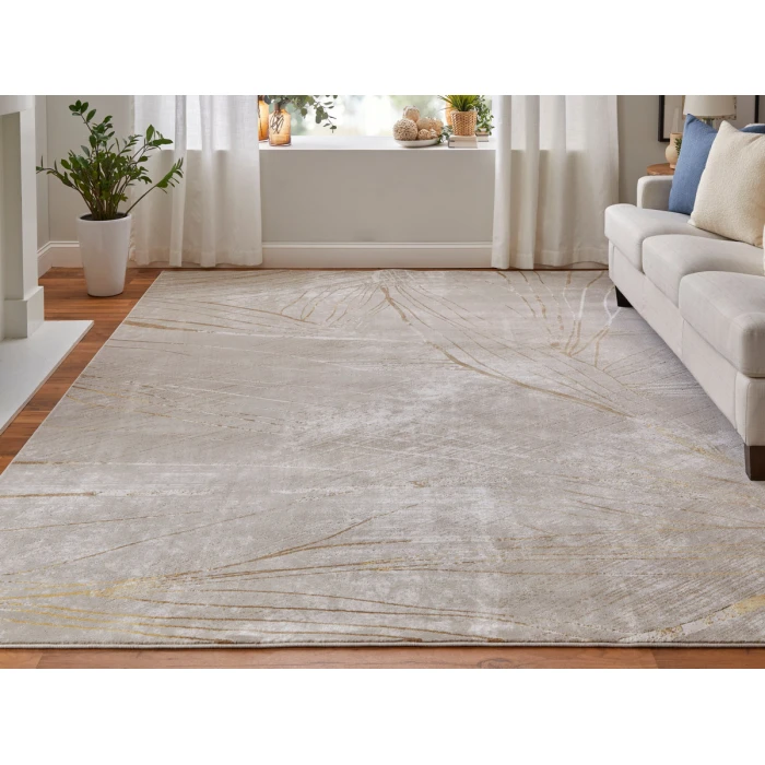 Feizy Waldor IVORY/BEIGE 73539NBF 2 ft. 10 in. X 7 ft. 10 in. Rectangle Rug