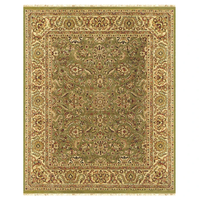 Feizy EDMONTON 6523F IN LIGHT GREEN/CREAM 4' x 6' Area Rug