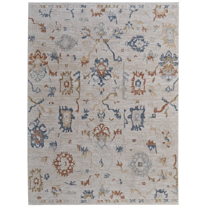 Feizy Pasha IVORY/MULTI PAS39M8F 5 ft. X 7 ft. 6 in. Rectangle Rug