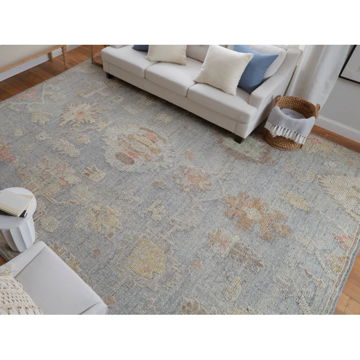 Feizy Grafton BLUE/GRAY GFT69FMF 3 ft. 6 in. X 5 ft. 6 in. Rectangle Rug