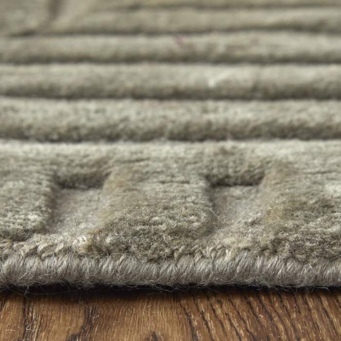Feizy Channels Green/Taupe/Blue 2877276F 9ft.6in. x 13ft.6in. Rect. Rug