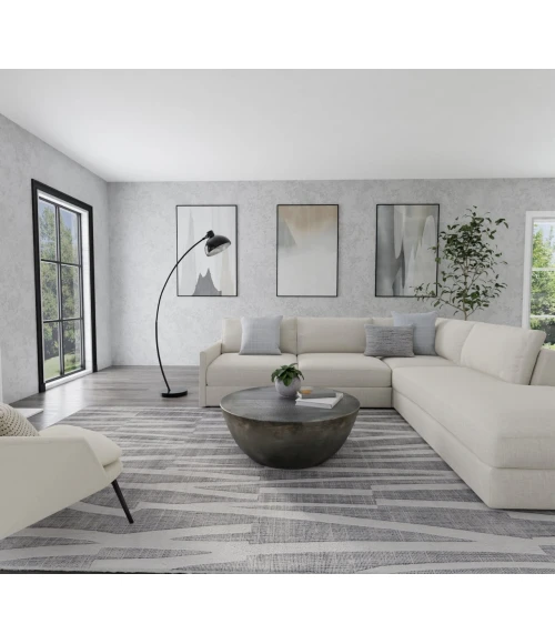 Feizy Peconic Gray/Ivory T23T8009 4ft. x 6ft. Accent Rug Rug