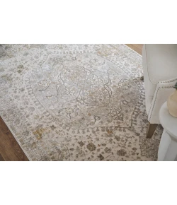 Feizy Cadiz Ivory/Gray/Gold 86639T0F 7ft.9in. x 11ft. Rect. Rug