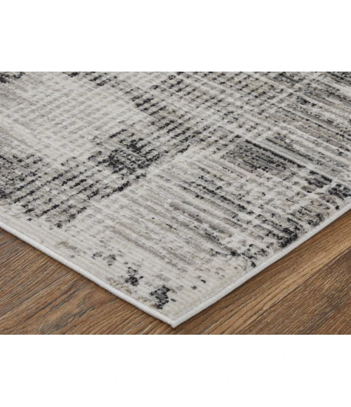 Feizy Sonora GRAY/IVORY SNR39NYF 6 ft. 7 in. X 9 ft. 6 in. Rectangle Rug