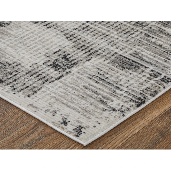 Feizy Sonora GRAY/IVORY SNR39NYF 5 ft. X 7 ft. 6 in. Rectangle Rug