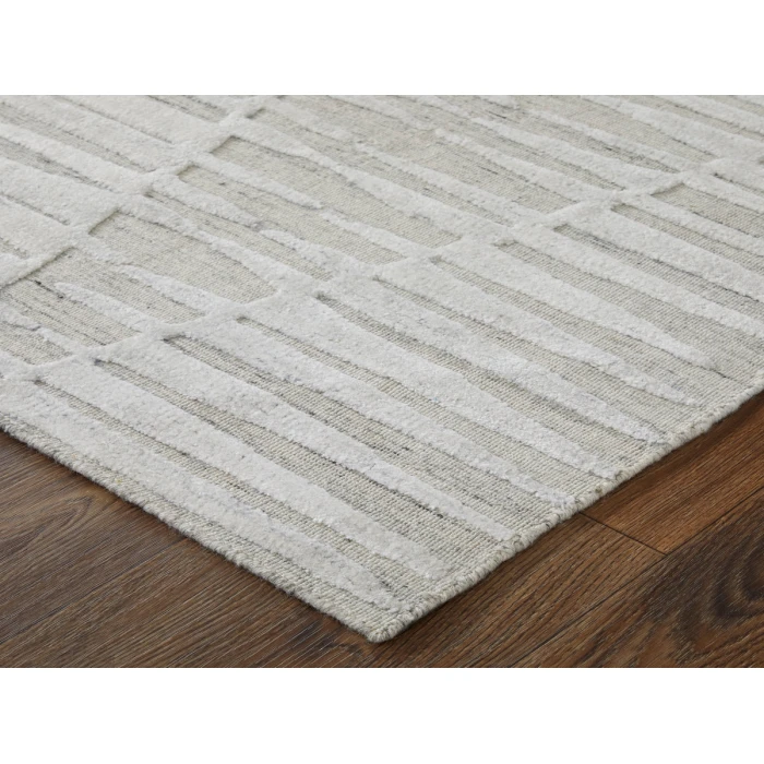 Feizy Elias IVORY/GRAY ELS69FVF 5 ft. X 8 ft. Rectangle Rug