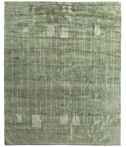 Feizy Agape Green/Ivory AGP69HBF 5 ft. 6 in. X 8 ft. 6 in. Rect. Rug