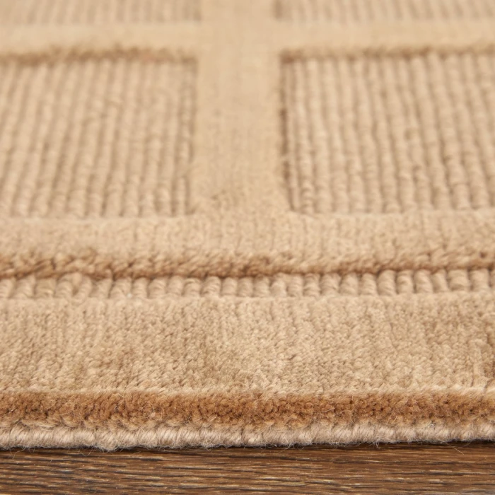 Feizy Channels Tan 2877278F 9ft.6in. x 13ft.6in. Rect. Rug