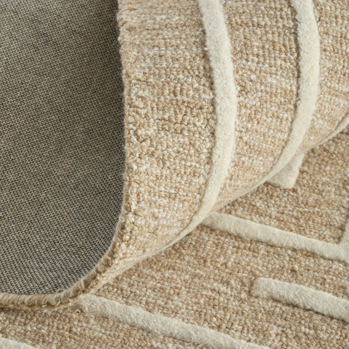 Feizy Fenner Taupe/Ivory T10T8003 2ft.6in. x 8ft. Rect. Rug