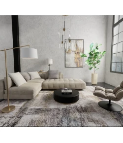 Feizy Skyview Gray/Taupe/Ivory SKV39Q9F 12 ft. X 15 ft. Rect. Rug