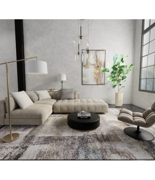 Feizy Skyview Gray/Taupe/Ivory SKV39Q9F 10 ft. 0 in. X 12 ft. 8 in. Rect. Rug