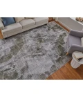 Feizy Cadiz GREEN/IVORY 86639N5F 6 ft. 6 in. X 9 ft. 6 in. Rectangle Rug