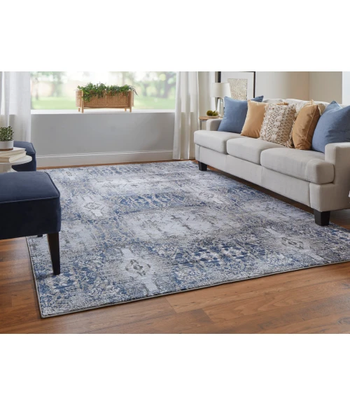 Feizy Gaspar LIGHT BLUE/STERLING 7873834F 8 ft. X 11 ft. Rectangle Rug