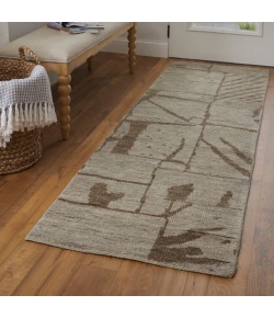 Feizy Sutton Tan/Orange T05T6003 2ft.6in. x 8ft. Rect. Rug