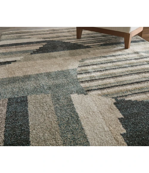 Feizy Richmond Ivory/Gray/Blue RCH39R4F 7ft.10in. x 10ft. Rect. Rug